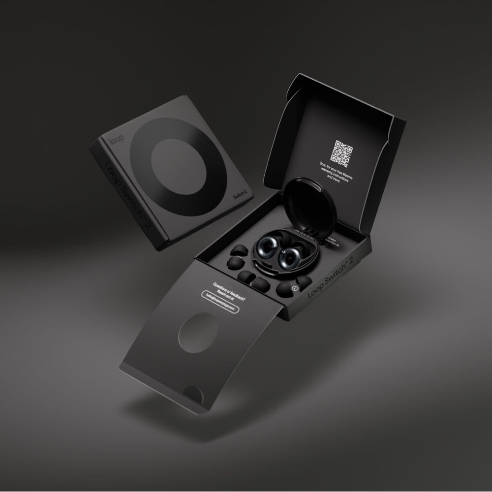 🆕 Loop Switch 2 Earplugs in Black - Open Box